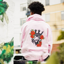 Load image into Gallery viewer, Black Dynasty Hoodie- rose lion on the back